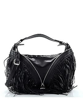 Versace Repeat Hobo Fringed Leather Large (view 1)