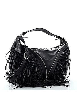 Versace Repeat Hobo Fringed Leather Large (view 2)