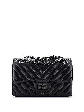 Chanel So Black Reissue 2.55 Flap Bag Chevron Aged Calfskin Mini (view 1)