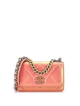 Chanel 19 Wallet on Chain Quilted Iridescent Calfskin (view 1)