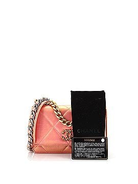 Chanel 19 Wallet on Chain Quilted Iridescent Calfskin (view 2)