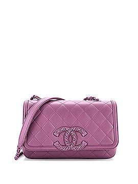 Chanel Filigree Flap Bag Quilted Lambskin with Chain Detail Small (view 1)
