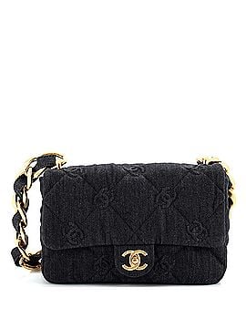 Chanel Funky Town Flap Bag CC Embossed Quilted Denim Medium (view 1)