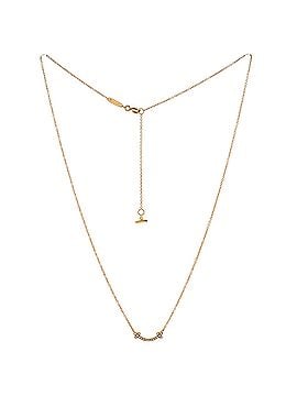Tiffany & Co. T Smile Pendant Necklace 18K Rose Gold with Diamonds Mini (view 2)
