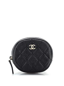 Chanel Classic Round Coin Purse Quilted Caviar (view 1)