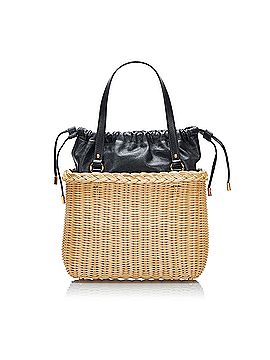 Gucci Wicker and Leather 1955 Horsebit Basket Bag (view 2)