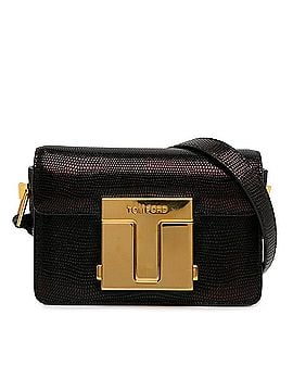 Tom Ford Small T-Clasp Lizard-Embossed Crossbody Bag (view 1)