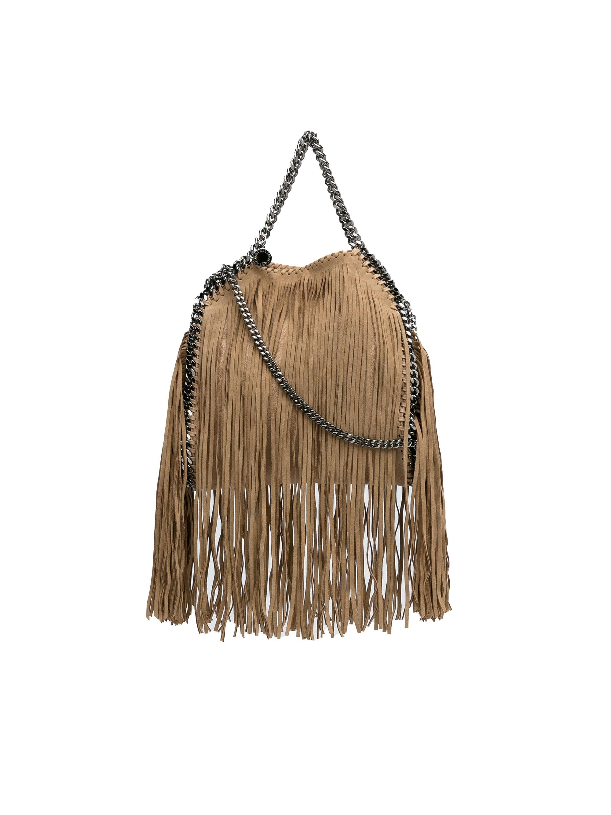 Stella McCartney 100% Fabric Brown Fringe-Trimmed Falabella Tote One ...