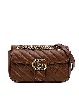 Gucci Small GG Marmont Diagonal Shoulder Bag (view 1)
