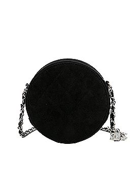 Chanel Suede Cocostellar Round Clutch on Chain (view 2)