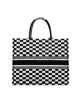 Dior Large Check Book Tote (view 2)