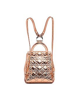 Dior Small Metallic Cannage Stardust Backpack (view 2)