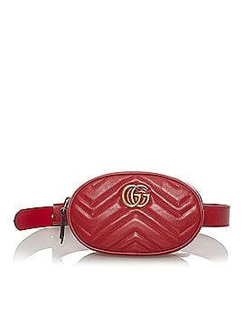 Gucci GG Marmont Matelasse Leather Belt Bag (view 1)