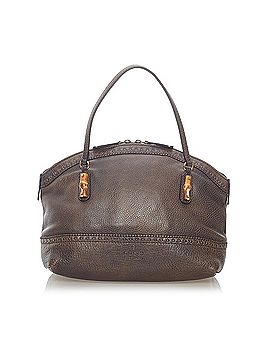 Gucci Bamboo Crafty Leather Handbag (view 1)