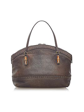 Gucci Bamboo Crafty Leather Handbag (view 2)