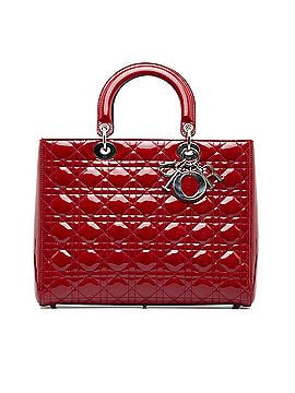 Dior Large Patent Cannage Lady Dior (view 1)