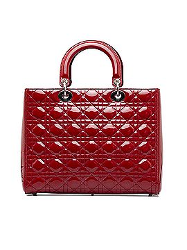 Dior Large Patent Cannage Lady Dior (view 2)