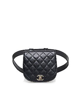 Chanel Quilted CC Caviar Belt Bag (view 1)