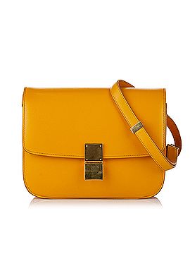 Céline Medium Classic Box Leather Crossbody Bag (view 1)