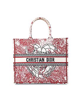 Dior Large D-Royaume d'Amour Embroidered Book Tote (view 1)