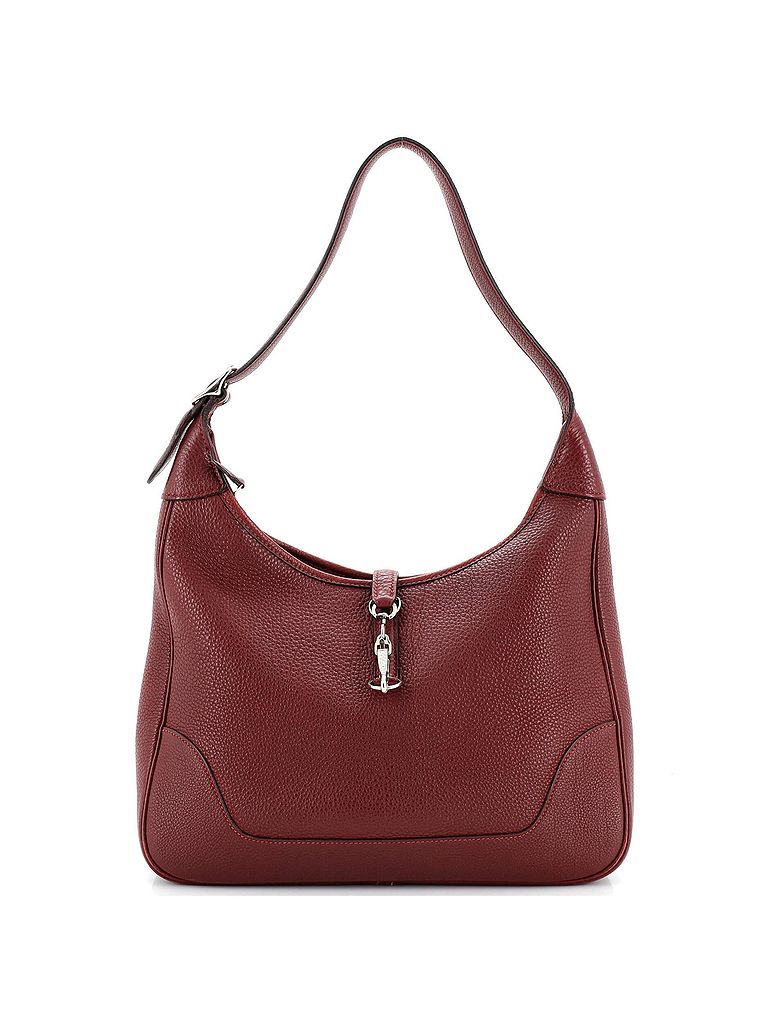 Hermès 100% Leather Red Trim II Bag Clemence 31 One Size - photo 1