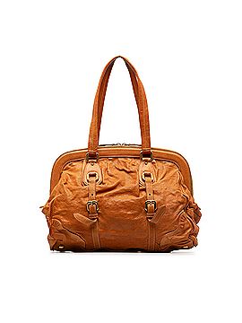 Prada Leather Frame Shoulder Bag (view 2)