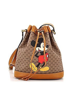 Gucci Disney Mickey Mouse Bucket Bag Printed Mini GG Coated Canvas (view 1)