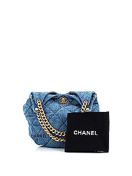 Chanel Denim Mood Hobo Logo Printed Quilted Denim Maxi (view 2)