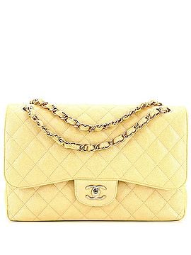Chanel Classic Double Flap Bag Quilted Iridescent Caviar Jumbo (view 1)