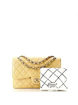 Chanel Classic Double Flap Bag Quilted Iridescent Caviar Jumbo (view 2)