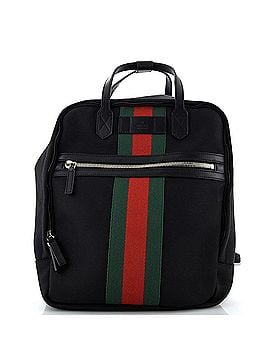 Gucci Top Handle Web Backpack Techno Canvas Medium (view 1)