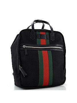 Gucci Top Handle Web Backpack Techno Canvas Medium (view 2)