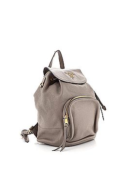 Prada Front Pocket Drawstring Backpack Vitello Daino Medium (view 2)