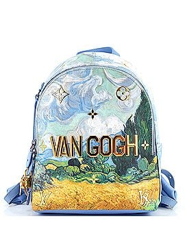 Louis Vuitton Palm Springs Backpack Limited Edition Jeff Koons Van Gogh Print Canvas PM (view 1)