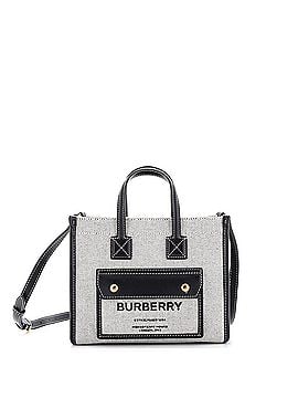 Burberry Freya Shopping Tote Canvas with Leather Mini (view 1)