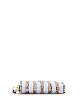 Gucci GG Zip Around Key Case Striped GG Coated Canvas (view 2)