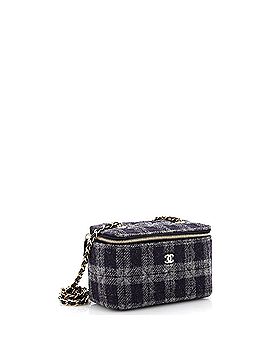 Chanel Classic Vanity Case with Chain Quilted Tweed Small (view 2)