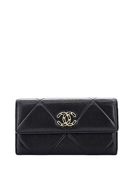 Chanel 19 Flap Wallet Quilted Lambskin Long (view 1)