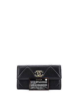 Chanel 19 Flap Wallet Quilted Lambskin Long (view 2)