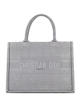 Christian Dior Book Tote Cannage Embroidered Canvas Medium (view 1)