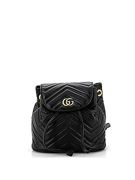 Gucci GG Marmont Drawstring Backpack Matelasse Leather Mini (view 1)
