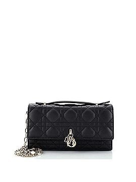 Christian Dior Miss Dior Charms Top Handle Flap Bag Cannage Quilt Lambskin Mini (view 1)