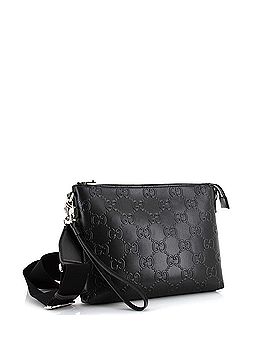 Gucci Convertible Messenger Bag GG Embossed Perforated Leather Medium (view 2)