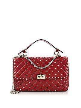 Valentino Garavani Rockstud Spike Flap Bag Quilted Leather Large (view 1)
