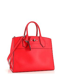 Louis Vuitton City Steamer Handbag Leather MM (view 2)