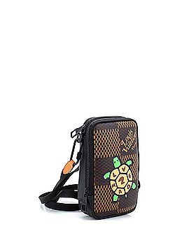 Louis Vuitton Nigo Double Phone Pouch Limited Edition Printed Giant Damier (view 2)