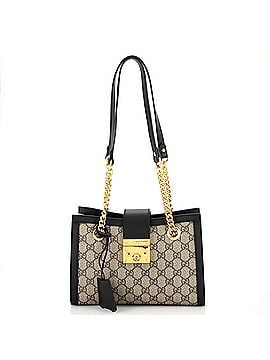 Gucci Padlock Chain Tote GG Coated Canvas Small (view 1)