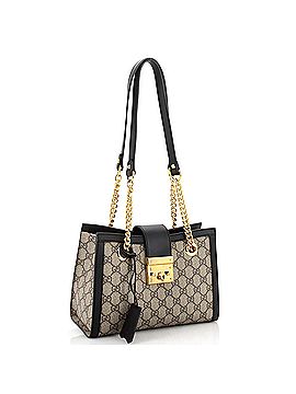 Gucci Padlock Chain Tote GG Coated Canvas Small (view 2)