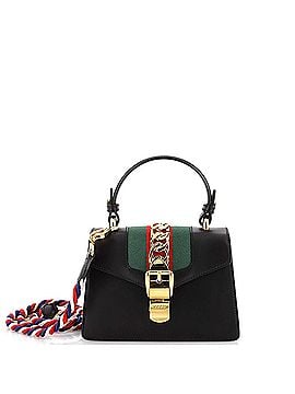 Gucci Sylvie Top Handle Bag Leather Mini (view 1)