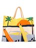 Hermès 100% Canvas Plain Yellow Apres la Vague Beach Bag Printed Toile One Size - photo 1